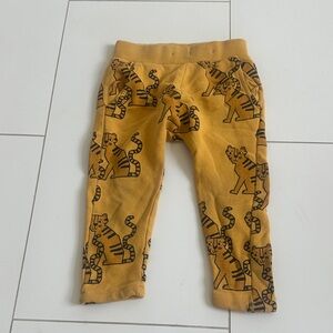 Kids Tiger Print sweat Pants - Yellow 18m-24m